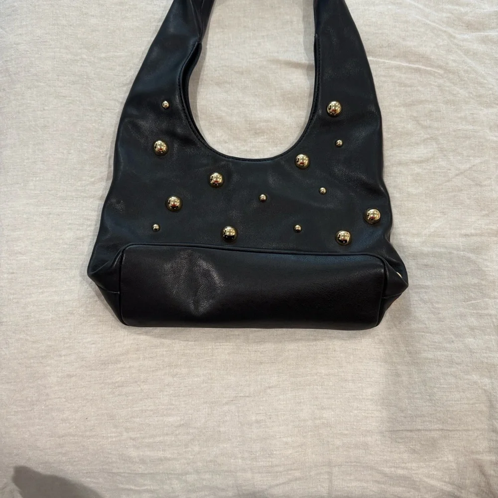 B-Low the Belt Black Bag with Gold Accents - Picture 5 of 6